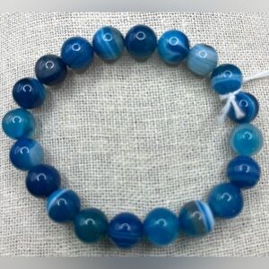 Elastic Glass Bead Bracelet